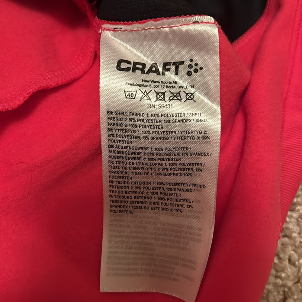 Craft Wind Resistant Quarter Zip Ski Top - Picture 4 of 5